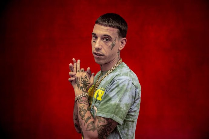 Archivo - El cantante Daniel Gómez Carrero, conocido como Kaydy Cain, en la sede de Europa Press (Madrid) en julio de 2026