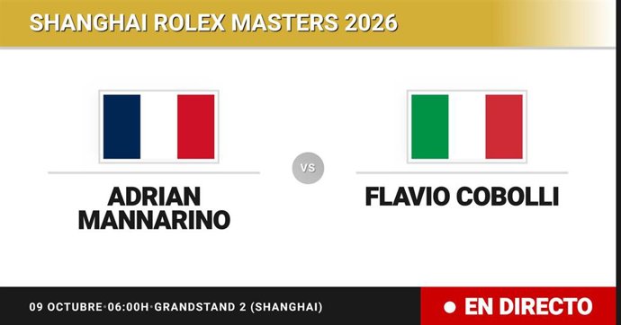 Adrian Mannarino - Flavio Cobolli: resumen y estadísticas del partido de Treintaidosavos de final de Shanghai Rolex Masters