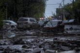 Foto: Kast decreta el estado de catástrofe en la comuna de Las Condes, en el este de Santiago de Chile, por torrente de agua