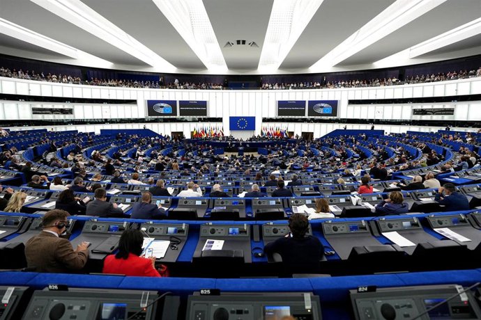 Archivo - Hemiciclo del Parlamento Europeo en Estrasburgo, Francia.