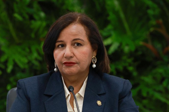 Archivo - Arquivo - 6 de agosto de 2026, Venezuela, Caracas: A política da oposição Dinorah Figuera participa da abertura de um diálogo nacional em Caracas. O governo da Venezuela e parte da oposição buscam iniciar um diálogo, apoiado pelos EUA, sobre o f