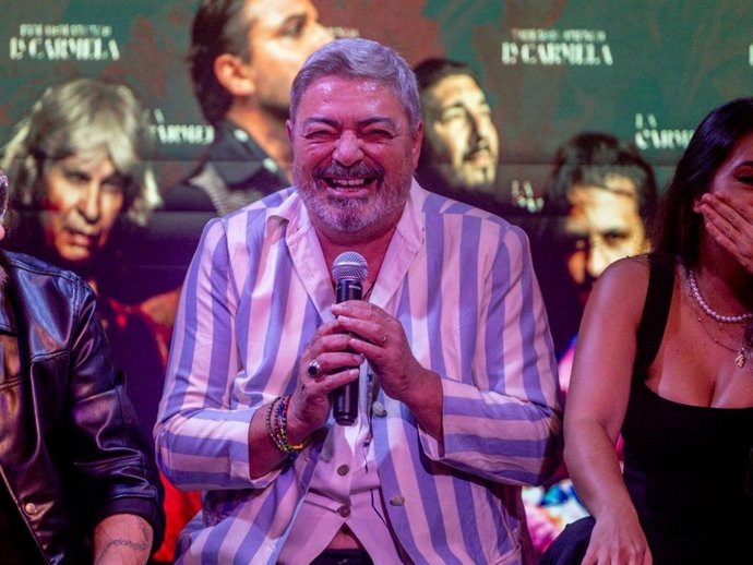 Antonio Canales en el V aniversario del tablao Carmela