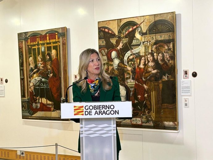 La vicepresidenta y consejera de Presidencia, Justicia, Cultura y Deporte del Gobierno de Aragón, Mar Vaquero.