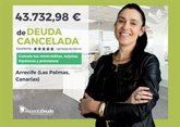 Foto: COMUNICADO: Repara tu Deuda cancela 43.732,98 € en Arrecife (Las Palmas)