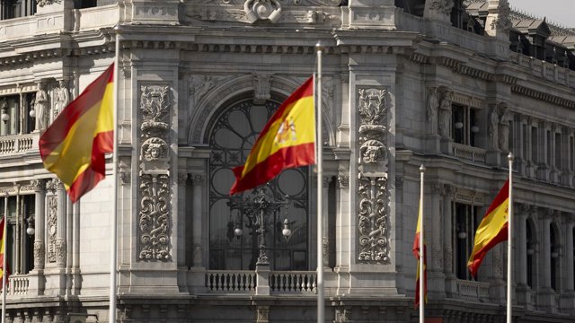 Archivo - Fachada del Banco de España en Madrid.