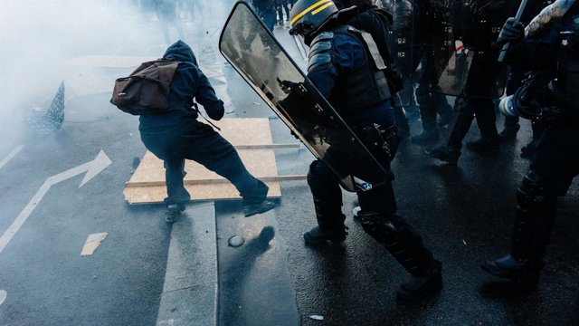 Imagen de archivo de las protestas estudiantiles en Francia.