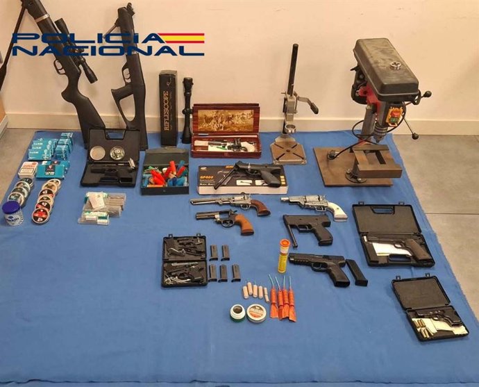 Armas intervenidas en Mérida
