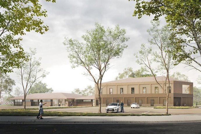 Infografía sobre el nuevo centro de salud de Polanco.