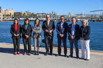 Los participantes en la reunión