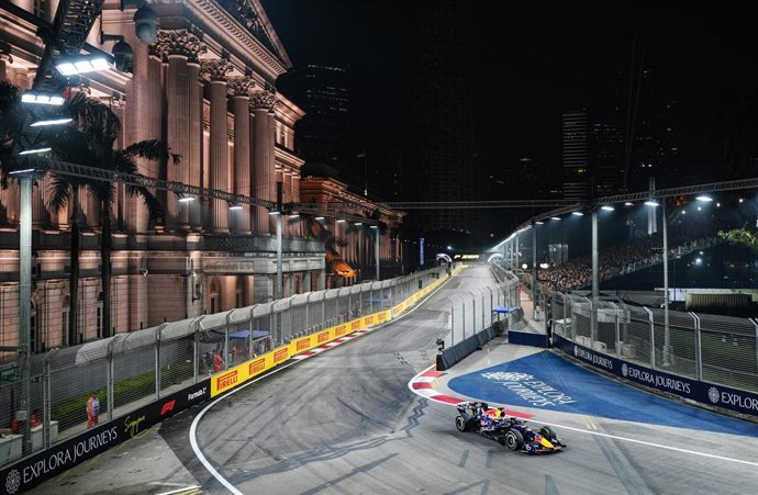 El piloto neerlandés de F1 Max Verstappen (Red Bull), enel GP de Singapur 2026.