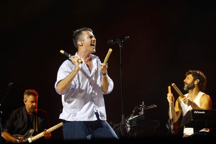 El grupo madrileño Vetusta Morla durante una actuación, en el Palau Sant Jordi, a 2 de octubre de 2026, en Barcelona, Catalunya (España). El concierto se encuadra dentro de su ‘Gira de vuelta’.