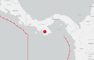Terremoto magnitud 7,6 en el centro-sur de Panamá.