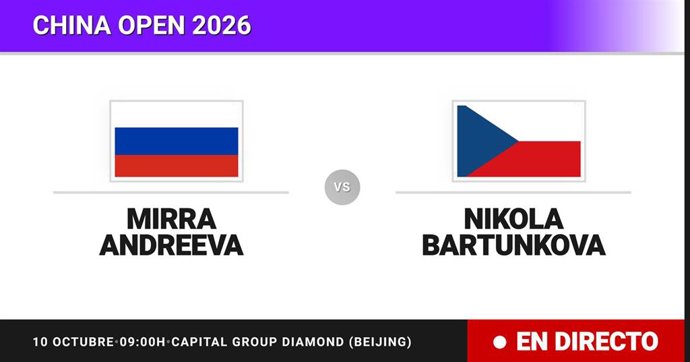 Mirra Andreeva - Nikola Bartunkova: resumen y estadísticas del partido de Semifinal de China Open