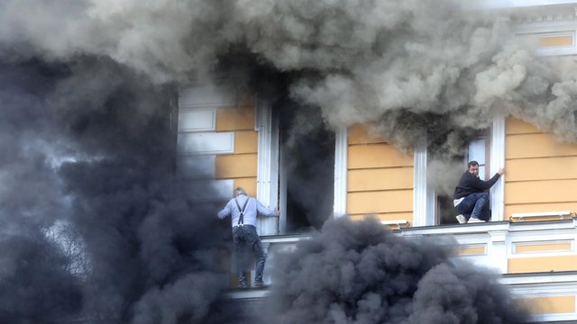 Ataque ruso sobre Kiev, Ucrania (archivo)