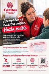 Foto: Cáritas Córdoba lanza una campaña de captación de fondos, bajo el lema de 'Acompañar es nuestra misión'