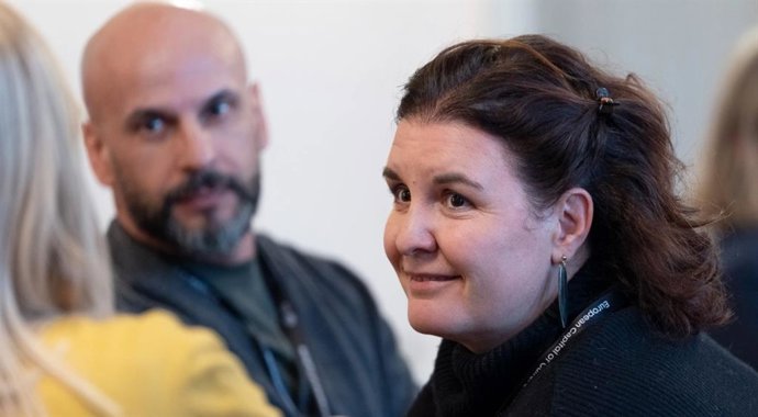 La coordinadora general de Cáceres 2031, Iris Jugo, y el responsable de programación cultural y artística, Carlos Gago, representan a la candidatura cacereña en la Conferencia de Culture Next que se ha celebrado en Oulu (Finlandia).