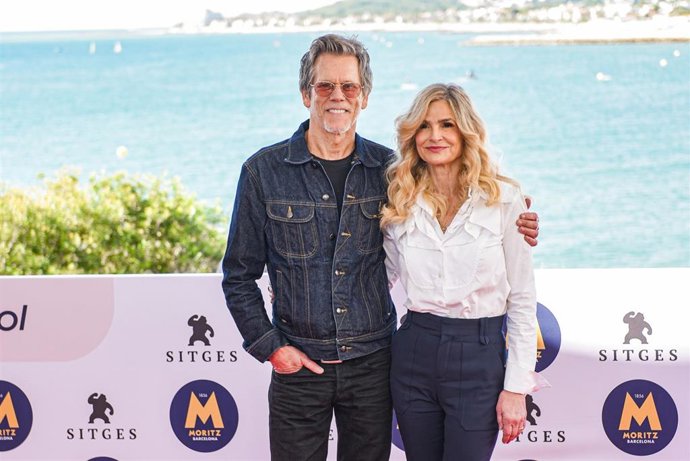 Los actores Kevin Bacon y Kyra Sedgwick durante el photocall de la película 'Family movie' en el Festival de Sitges, a 10 de octubre de 2026, en Sitges