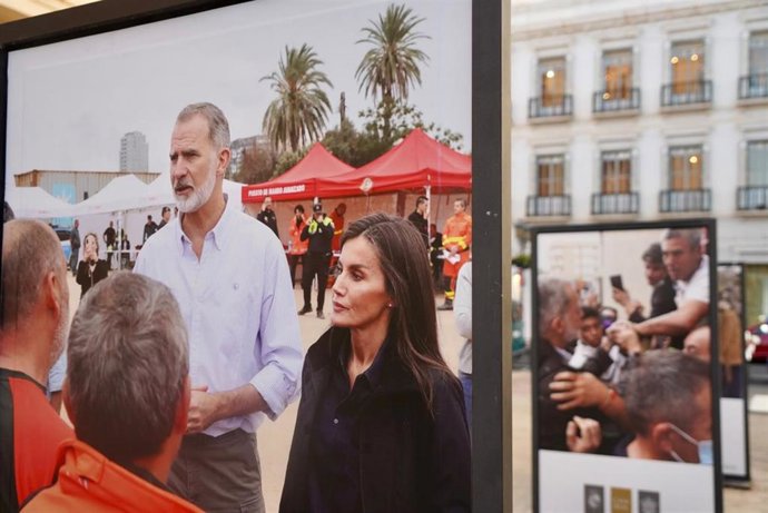 Imagen de los Reyes de España en Melilla.