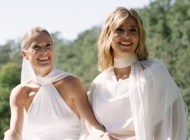 Sandra Barneda, en su boda con Pascalle Paerel