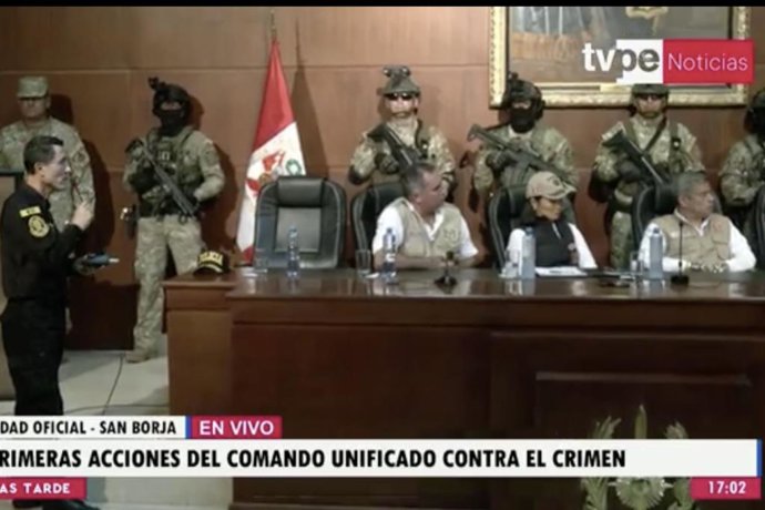 Perú.- Gobierno presenta primeras acciones del Comando Unificado para enfrentar la criminalidad