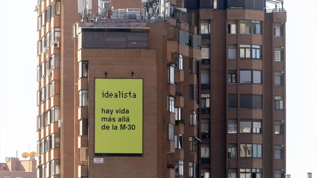 Archivo - (Foto De ARCHIVO) Panorámica Del Cartel Del Portal De Vivienda ‘Idealista’