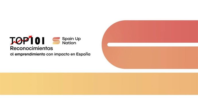 Cartel de la convocatoria de 2026 de los Reconocimientos Top 101 Spain Up Nation al Emprendimiento con Impacto en España.