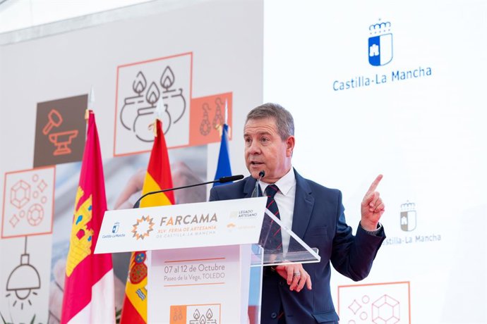 O presidente de Castela-La Mancha, Emiliano García-Page