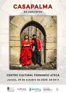 Casapalma actuará el día 29 en el centro cultural Fernando Ateca