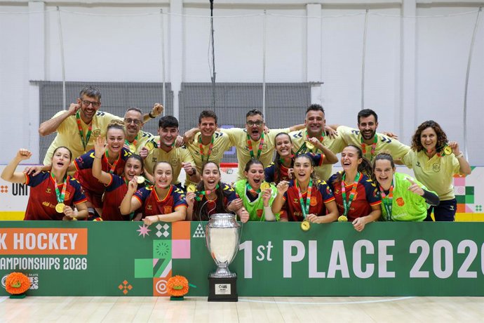 La selección española femenina de hockey patines logra su noveno título mundial en Asunción
