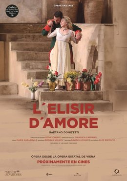 Cartel de la ópera 'L'elisir d'amore'.