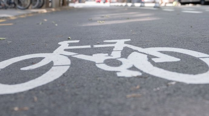 Imagen de un carril bici de Barcelona