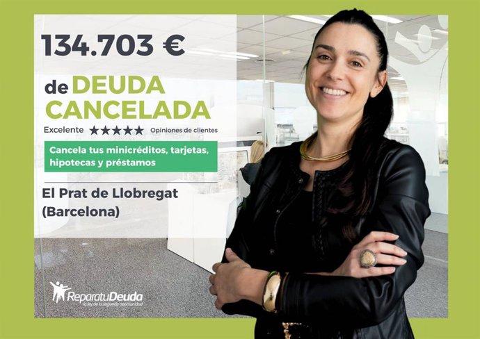 Repara tu Deuda exonera 134.703 € a una mujer en El Prat de Llobregat (Barcelona)
