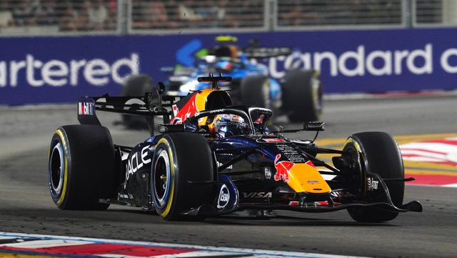 Max Verstappen en Singapur