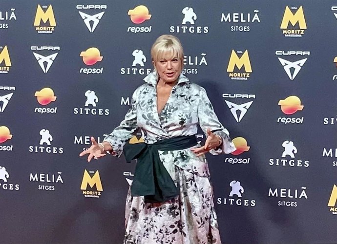 La actriz Bárbara Rey en el Festival de Sitges