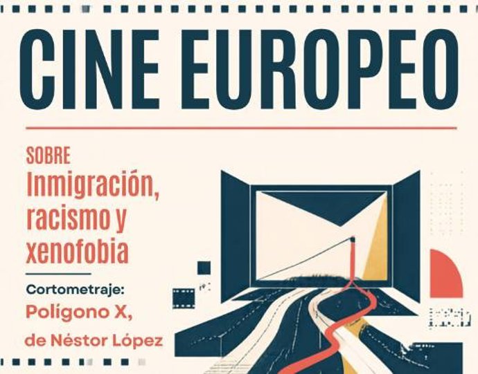 Cartel de la actividad de este martes en torno a la inmigración, que incluye un diálogo y la proyección del corto 'Polígono X' en El Albéitar.