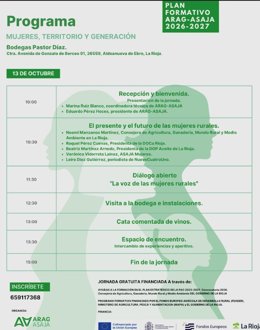 ARAG-ASAJA reúne este martes a mujeres referentes del medio rural para abordar sus retos y oportunidades
