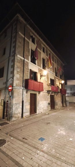 Lugar en el que ha sido detenido un hombre en Villava por accionar un arma de electrochoque combinado con puño americano.