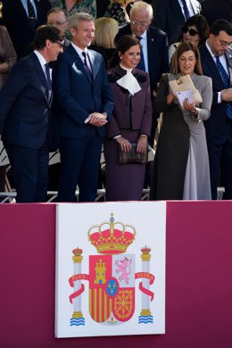 El presidente de la Xunta, Alfonso Rueda, participa en los actos del Día de la Fiesta Nacional