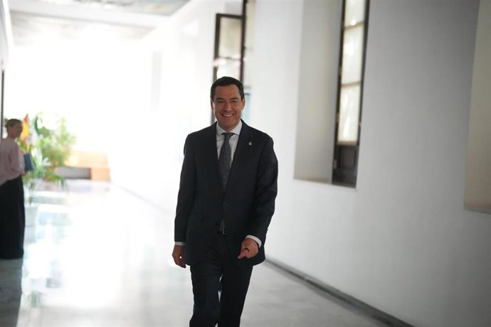 El presidente de la Junta de Andalucía, Juanma Moreno, en una foto de archivo.