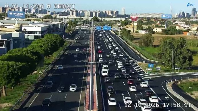Imagen del tramo afectado en Sedaví (Valencia)