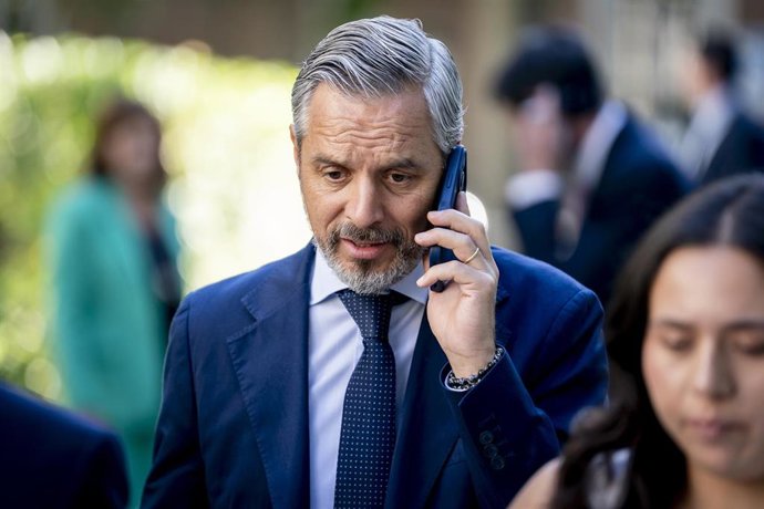 El vicesecretario del PP de Hacienda, Vivienda e Infraestructuras, Juan Bravo, durante la inauguración del Campus FAES 2026, en la Fundación Ortega–Marañón, a 23 de septiembre de 2026, en Madrid (Foto de archivo).