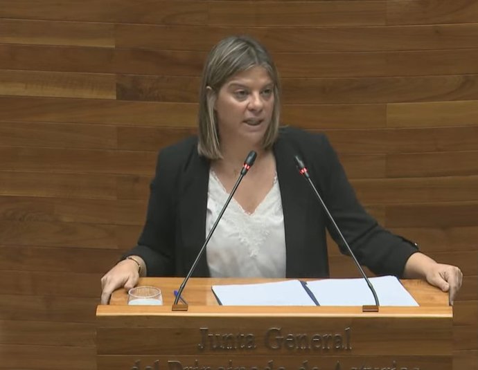 La vicepresidenta del Principado, Gimena Llamedo.
