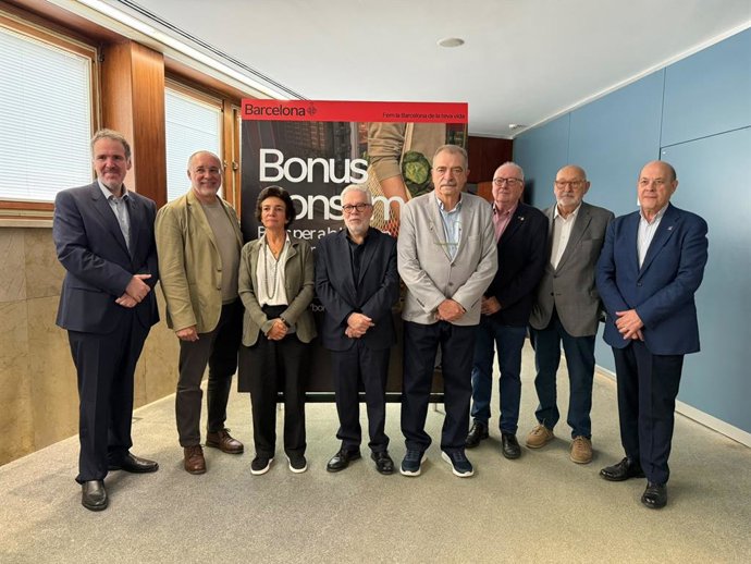 Los impulsores de la campaña Bonus Consum del Ayuntamiento de Barcelona