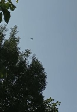 Archivo - Helicóptero trabajando en el Monte San Lorenzo