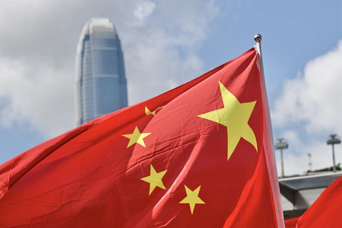 Imagem de arquivo de uma bandeira da China.