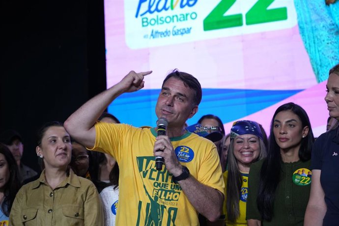 Flávio Bolsonaro, candidato a la Presidencia de Brasil.