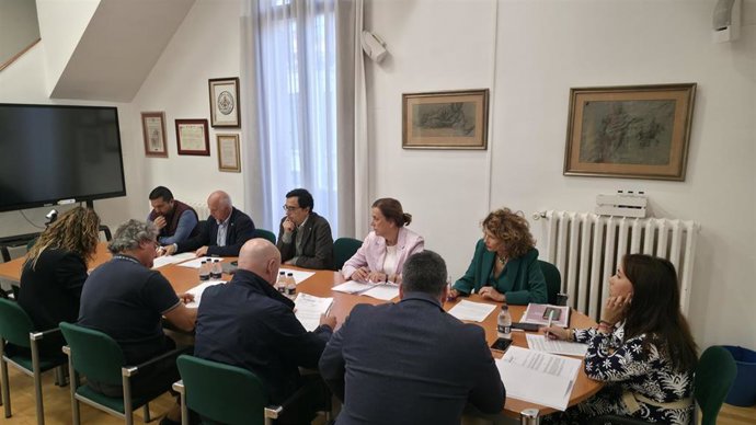 Reunión de este martes de la Junta de Gobierno de la Diputación de Palencia.