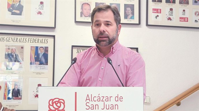 El secretario general del PSOE alcazareño, Gonzalo Redondo.