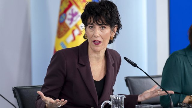 La ministra de Inclusión, Seguridad Social y Migraciones y portavoz del Gobierno, Elma Saiz, durante una rueda de prensa tras el Consejo de Ministros