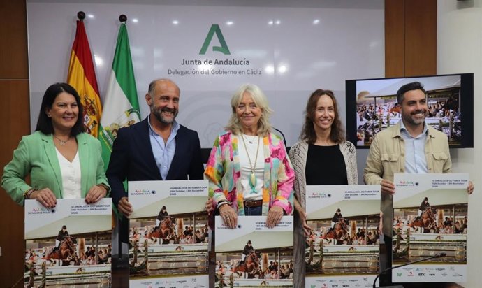 La delegada de la Junta de Andalucía en Cádiz, Mercedes Colombo, en la presentación del VI Andalucía October Tour de Montenmedio